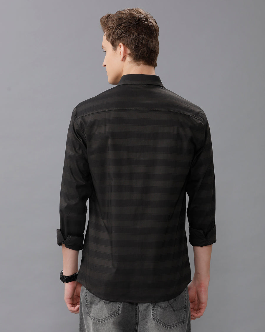 BLACK SLIM FIT SHIRT