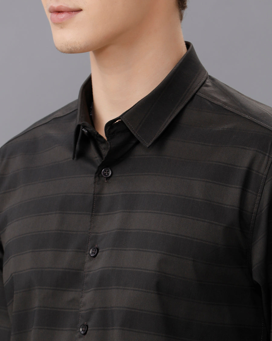 BLACK SLIM FIT SHIRT