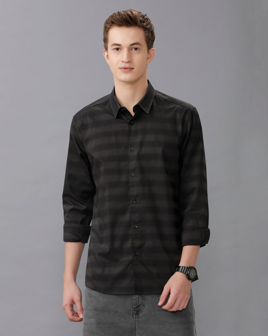 BLACK SLIM FIT SHIRT