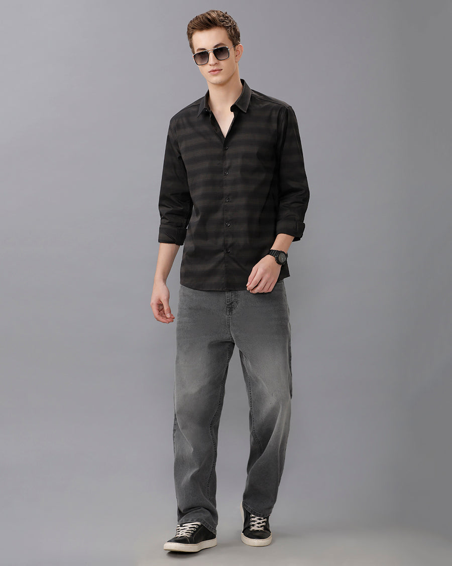 BLACK SLIM FIT SHIRT