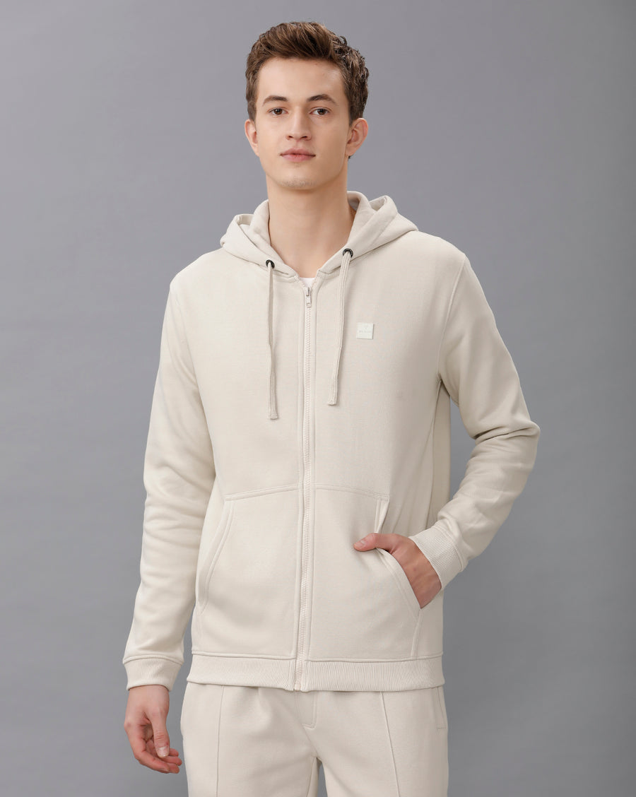SAND KHAKI REGULAR FIT SWEATSHIRT