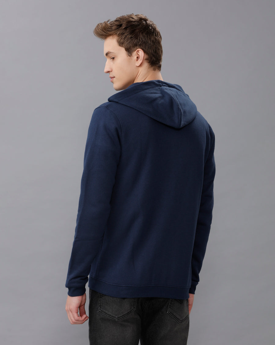 NAVY BLUE REGULAR FIT SWEATSHIRT