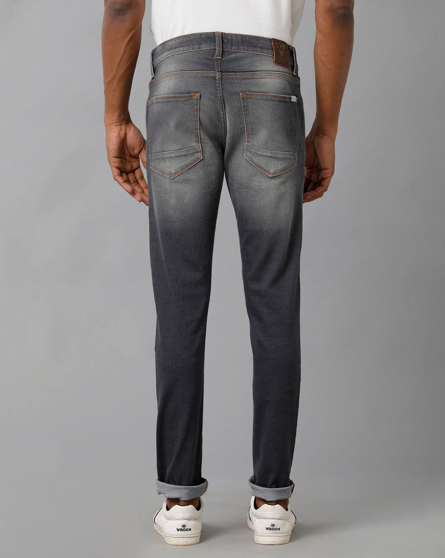 Grey Track Skinny Casual Jeans