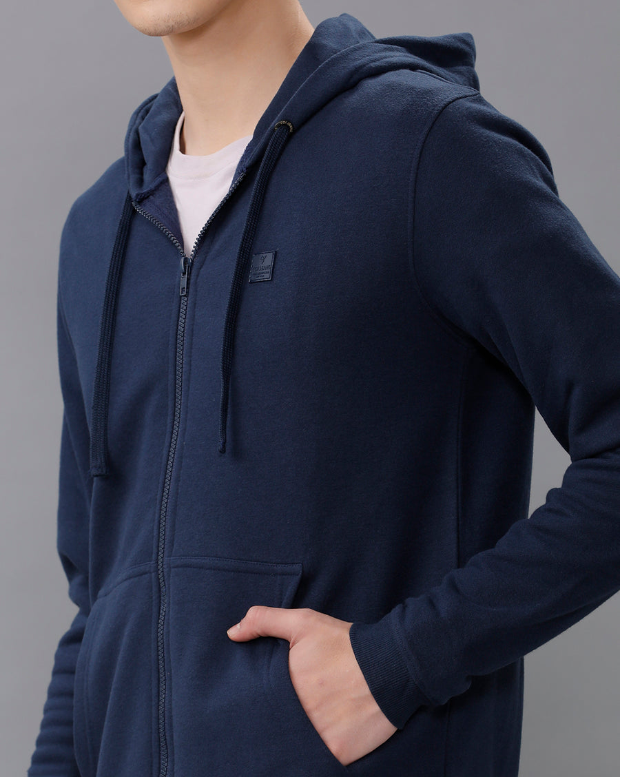 NAVY BLUE REGULAR FIT SWEATSHIRT
