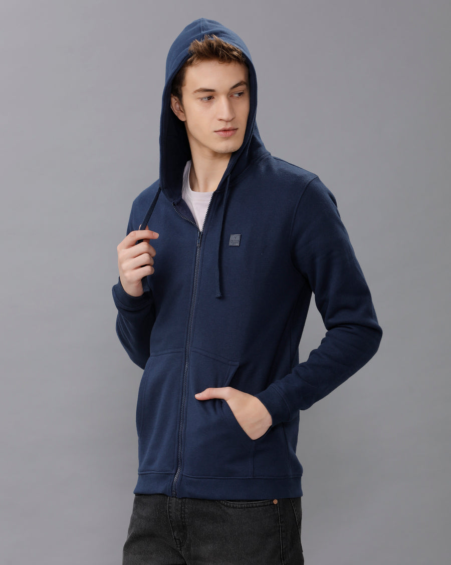 NAVY BLUE REGULAR FIT SWEATSHIRT
