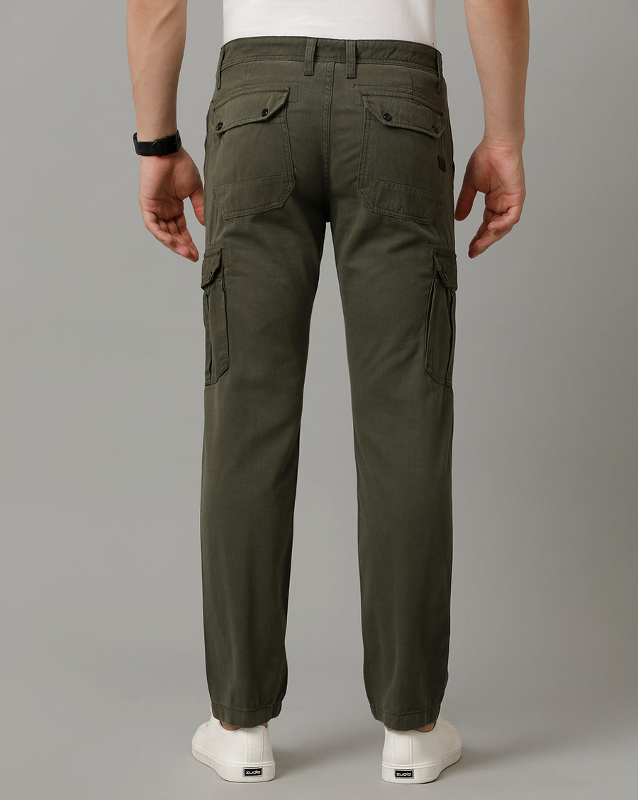 Voi Jeans Mens Olive Diablo Cargo Non Denim