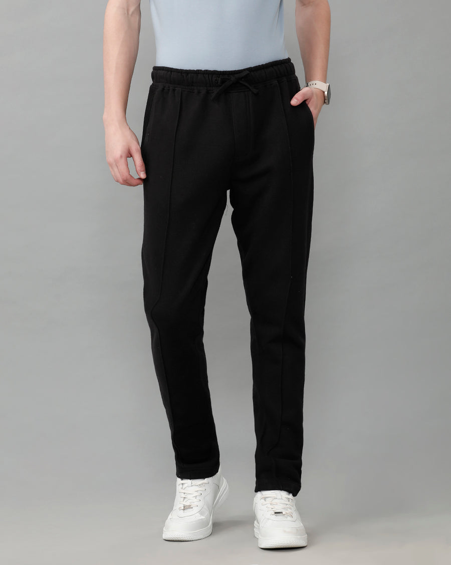 MINERAL BLACK REGULAR FIT TRACK PANTS