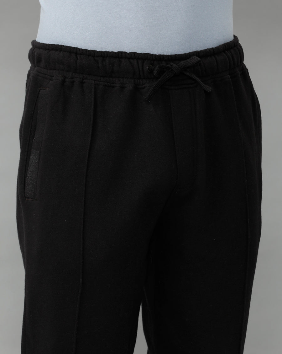 MINERAL BLACK REGULAR FIT TRACK PANTS