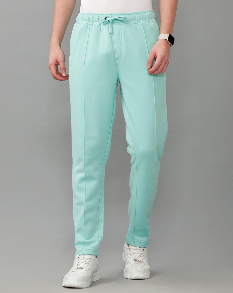 Shy Green Regular Fit Track Pant