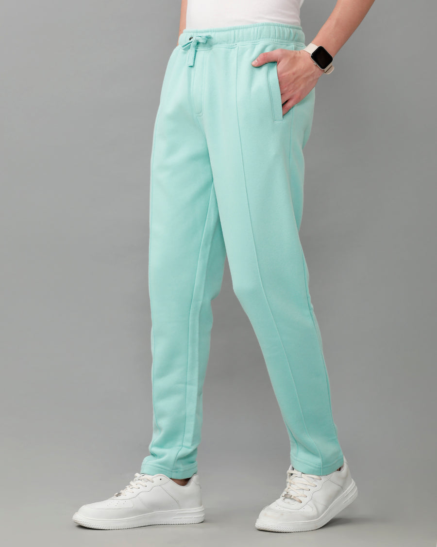 Shy Green Regular Fit Track Pant