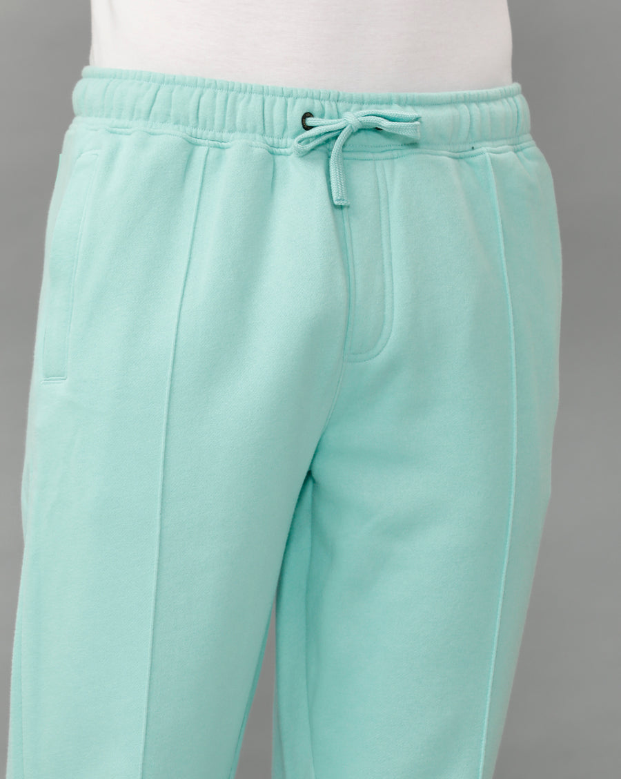 Shy Green Regular Fit Track Pant