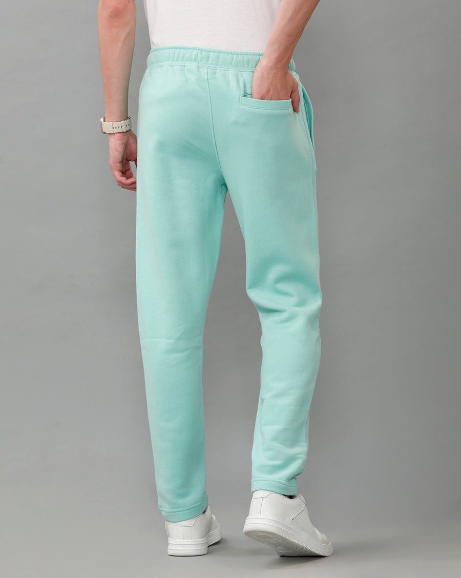 Shy Green Regular Fit Track Pant