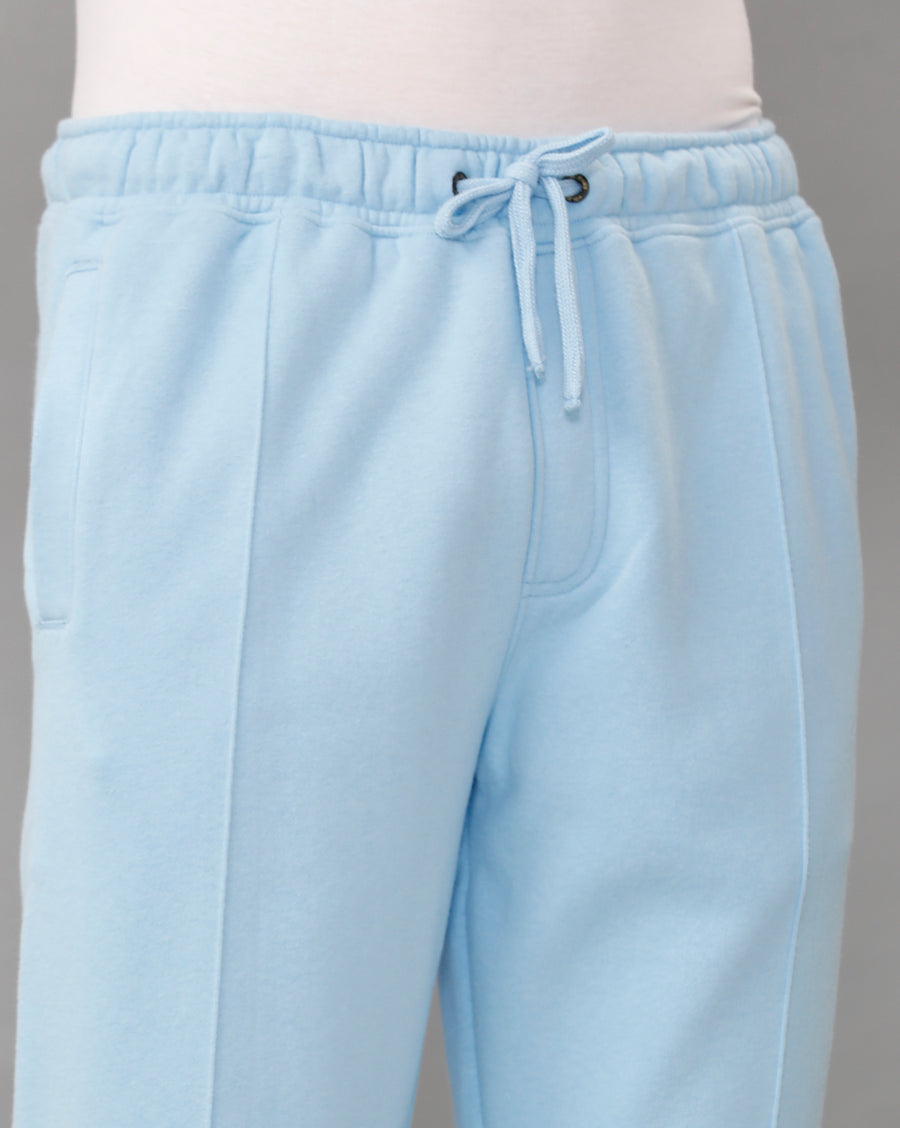 WILD FLOWER BLUE REGULAR FIT TRACK PANT