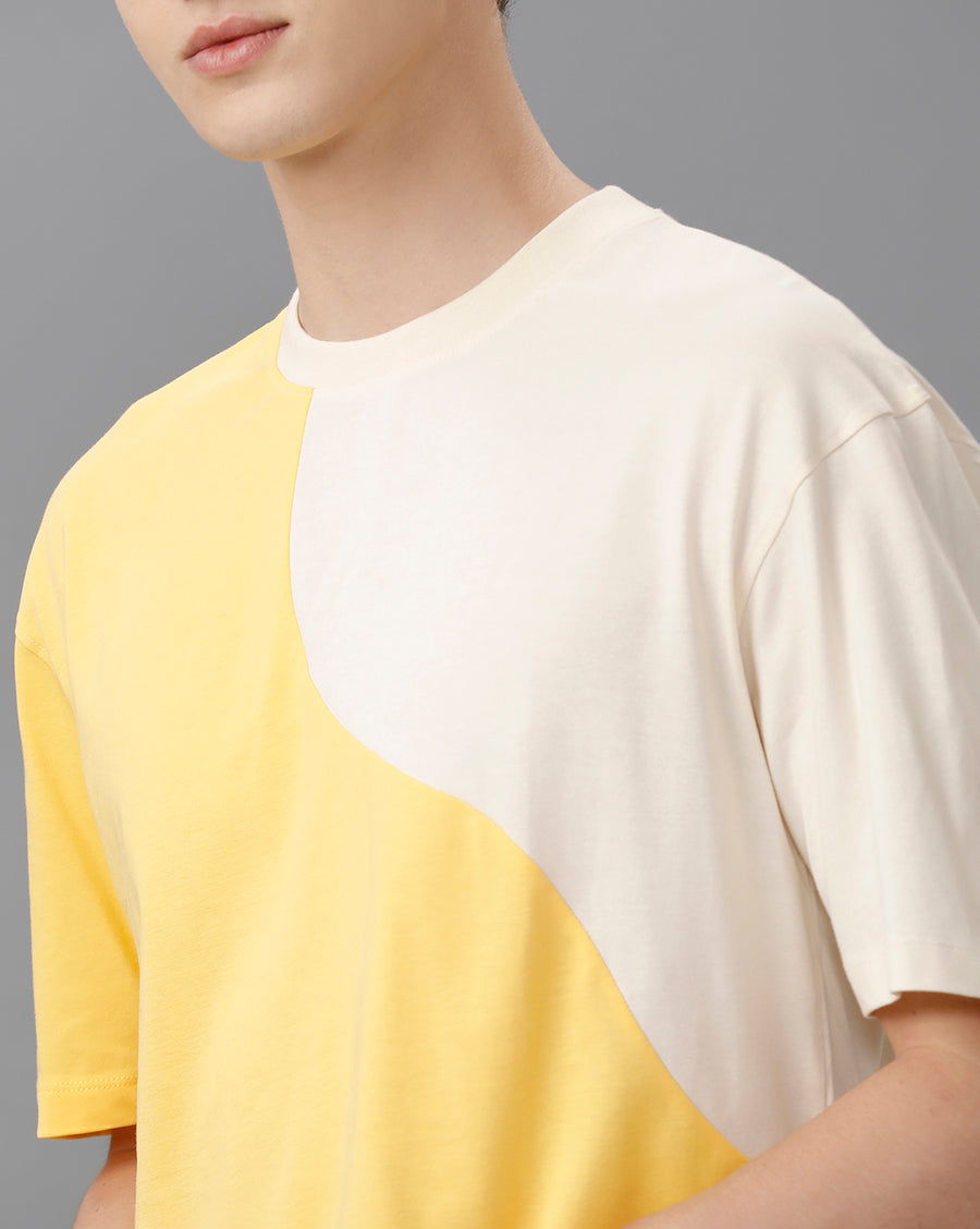 BANANA YELLOW REGULAR FIT COTTON T-SHIRT