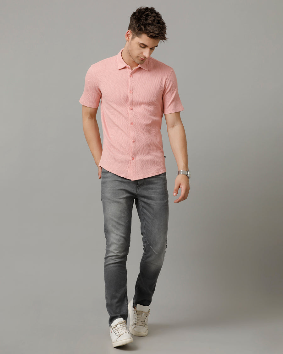 Bridal Rose Slim Fit Knit Shirt