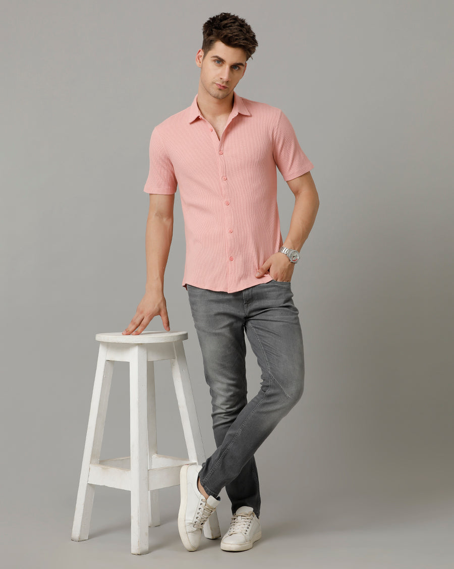 Bridal Rose Slim Fit Knit Shirt