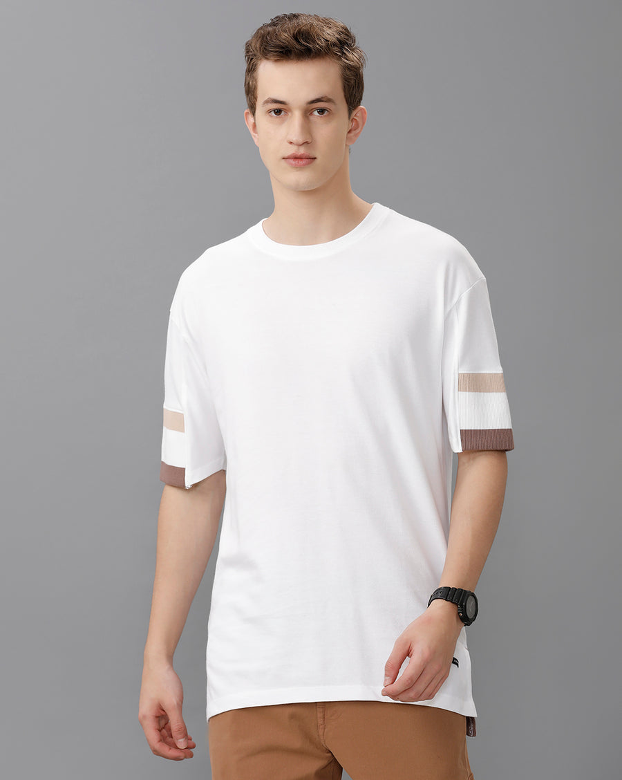 White Regular Fit Cotton T-Shirt
