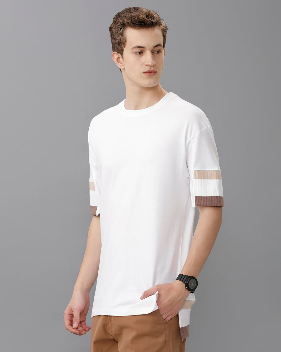 White Regular Fit Cotton T-Shirt