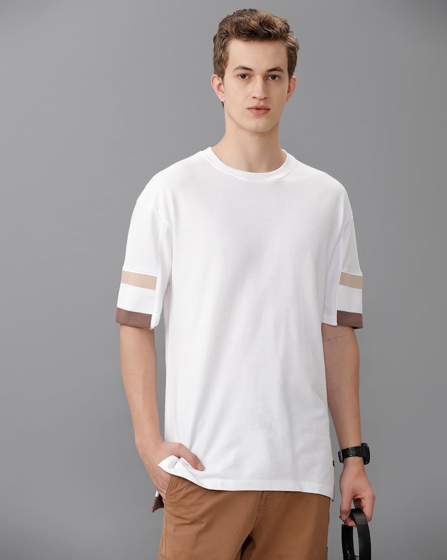 White Regular Fit Cotton T-Shirt