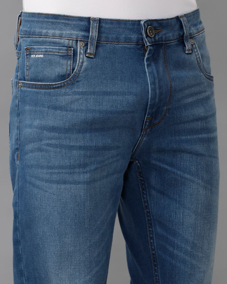 INDIGO TRACK SKINNY FIT JEANS
