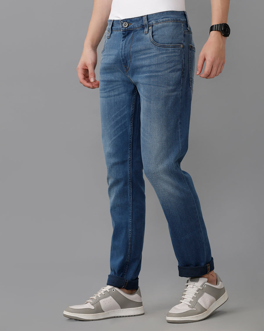 INDIGO TRACK SKINNY FIT JEANS
