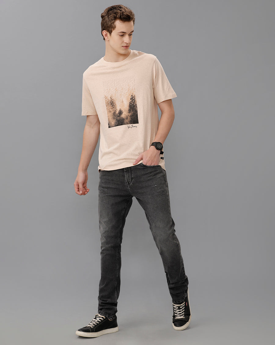 Smoke Gray Regular Fit T-Shirt