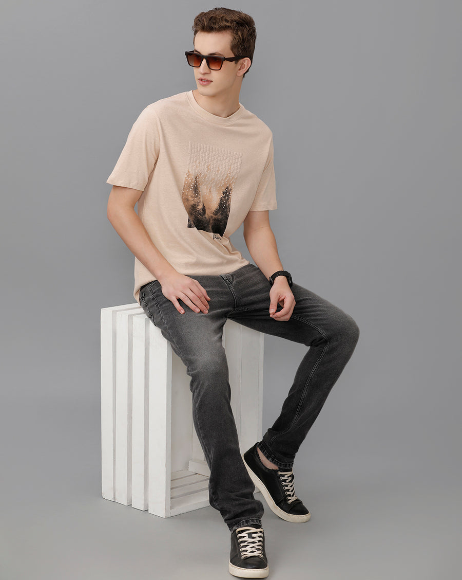 Smoke Gray Regular Fit T-Shirt