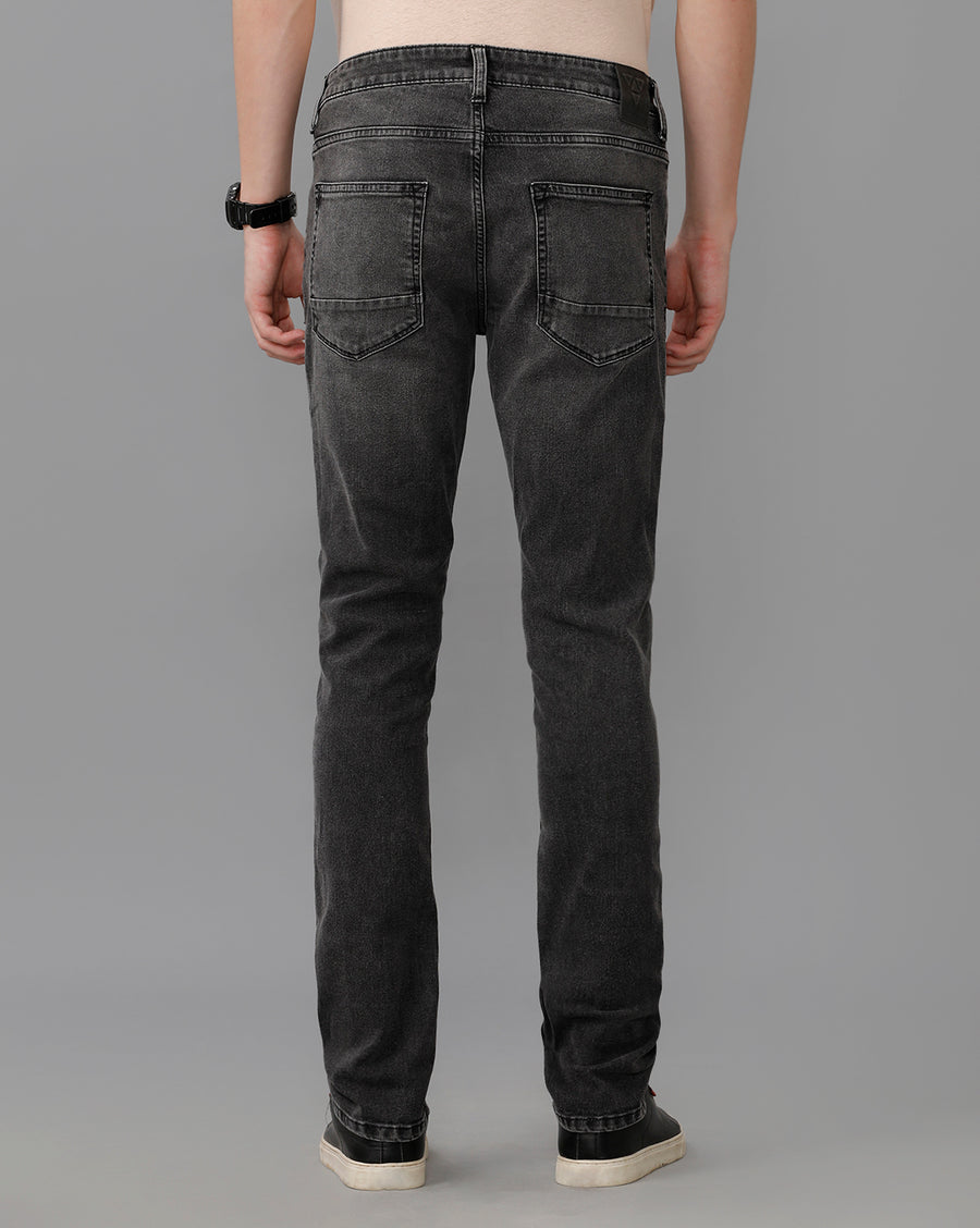 GREY TRACK CROPPED SKINNY FIT JEANS