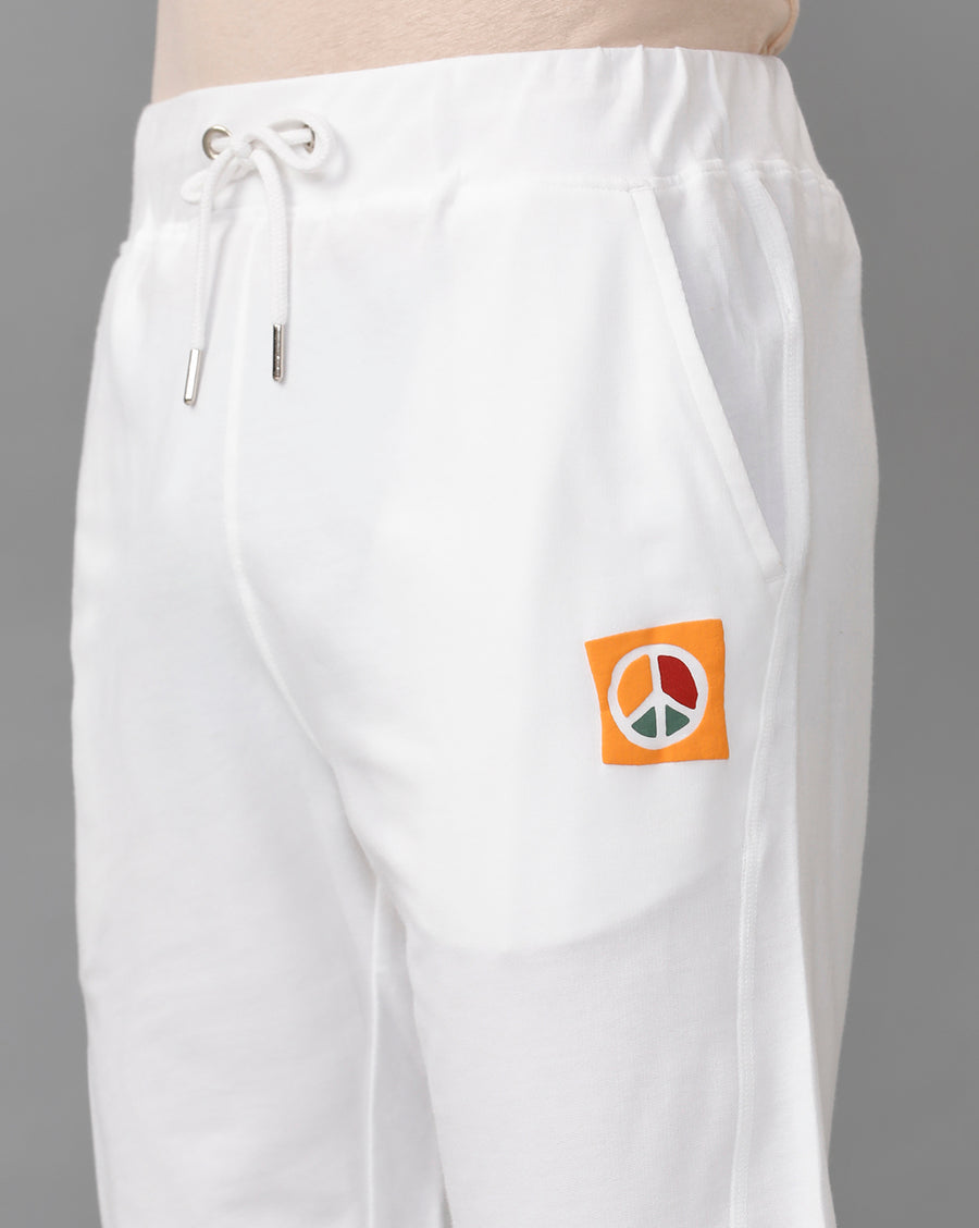 WHITE REGULAR FIT SHORT