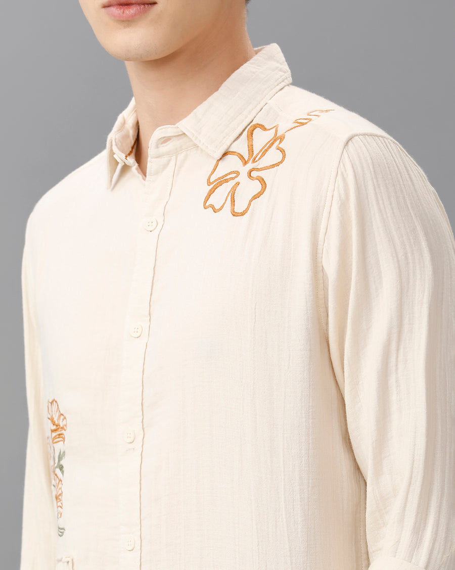 ECRU SLIM FIT SHIRT