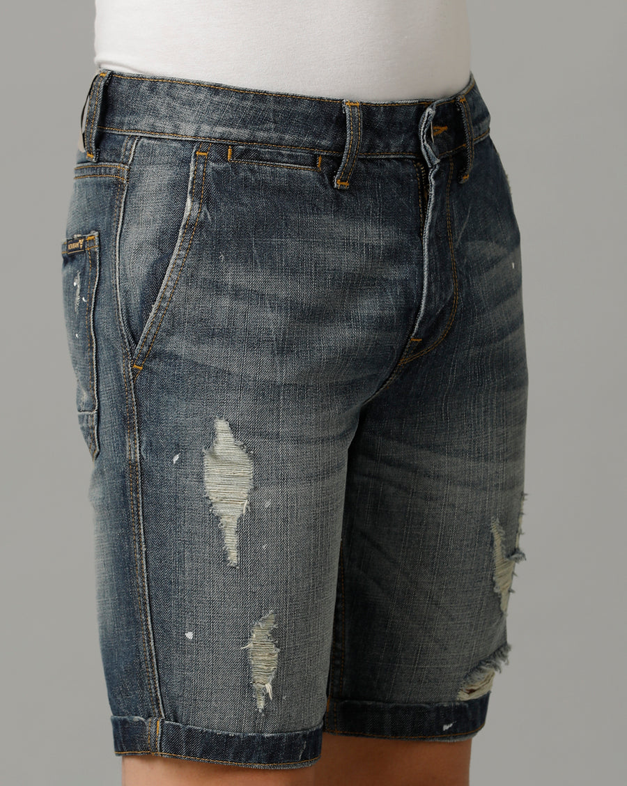 Voi Jeans Mens Indigo Regular Fit Short