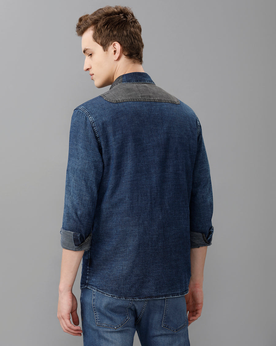 INDIGO REGULAR FIT SHIRT
