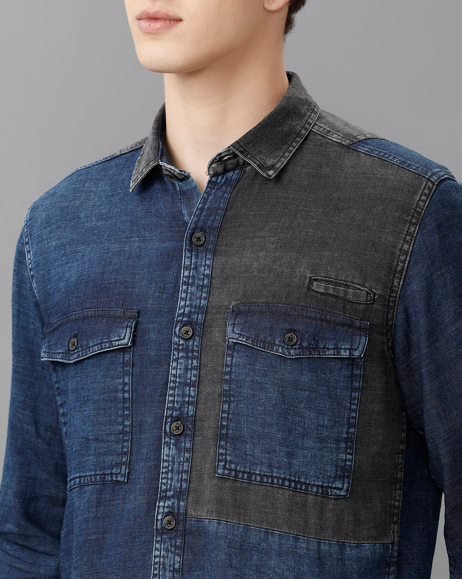 INDIGO REGULAR FIT SHIRT