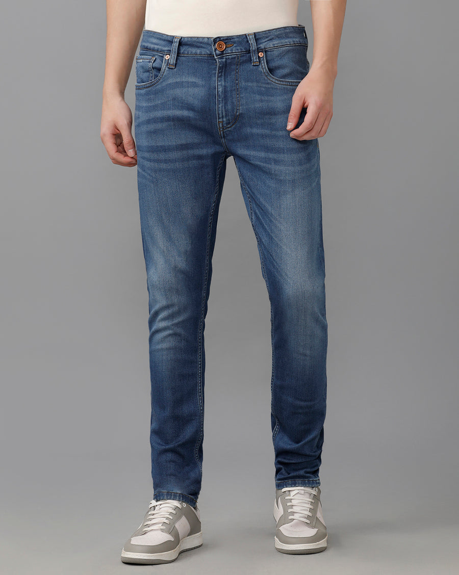 ULTRA MARINE BLUE REGULAR FIT JEANS