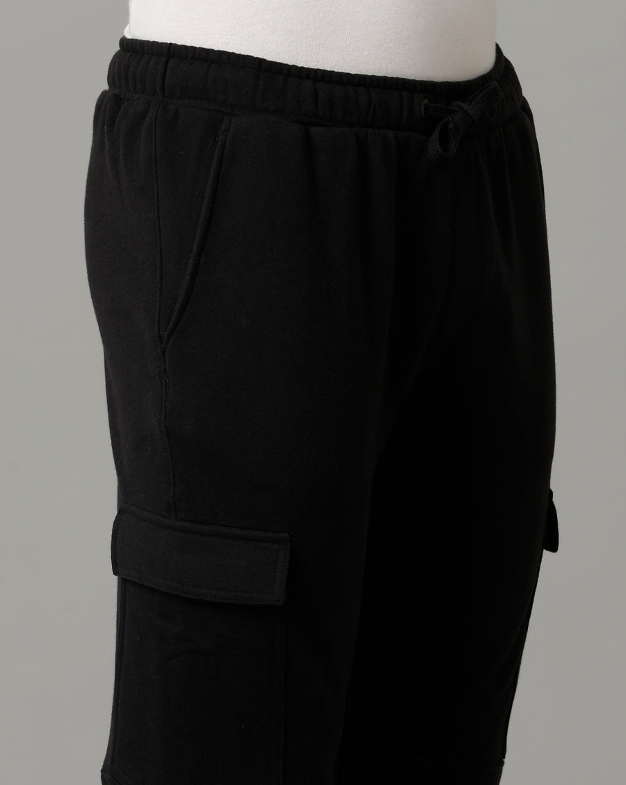 Mineral Black Regular Fit Track Pant