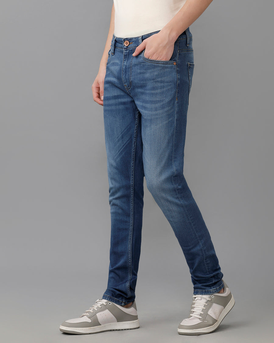 ULTRA MARINE BLUE REGULAR FIT JEANS