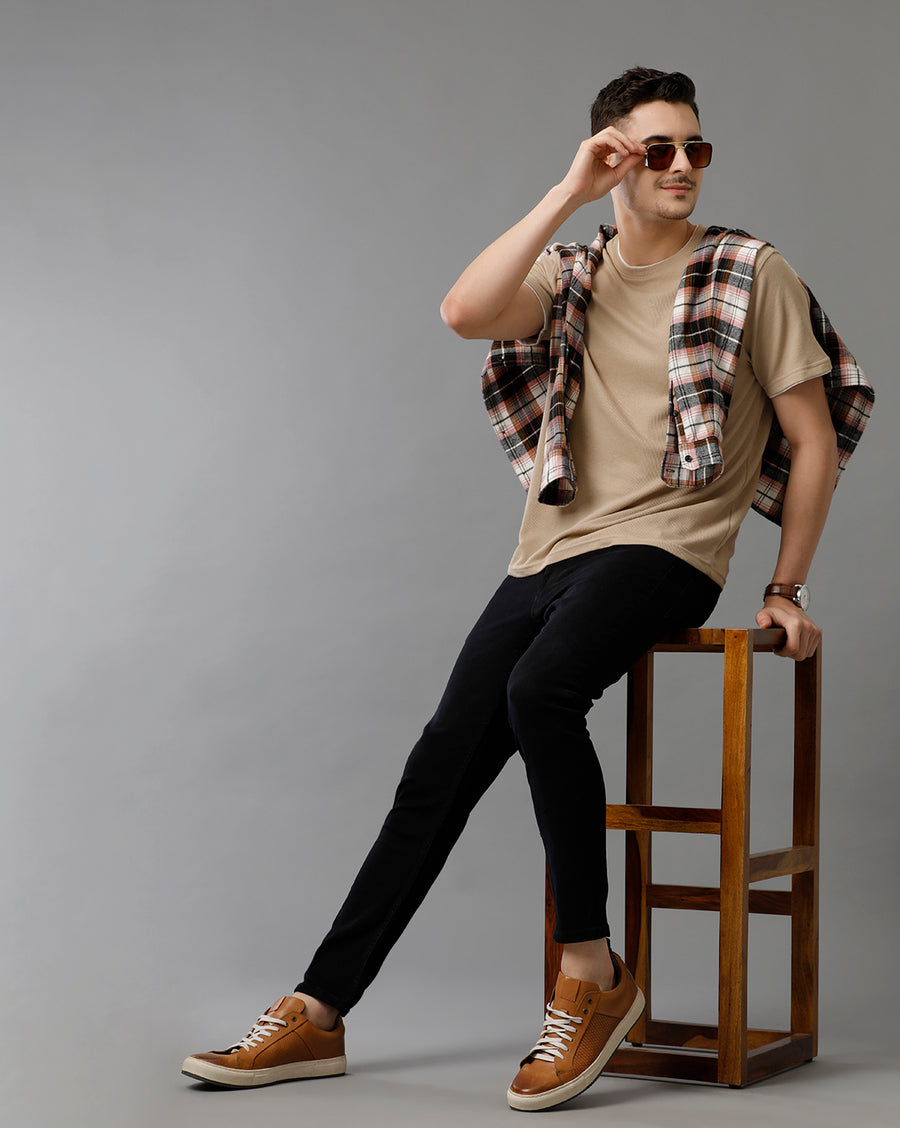 Indigo Track Cropped Skinny Jeans