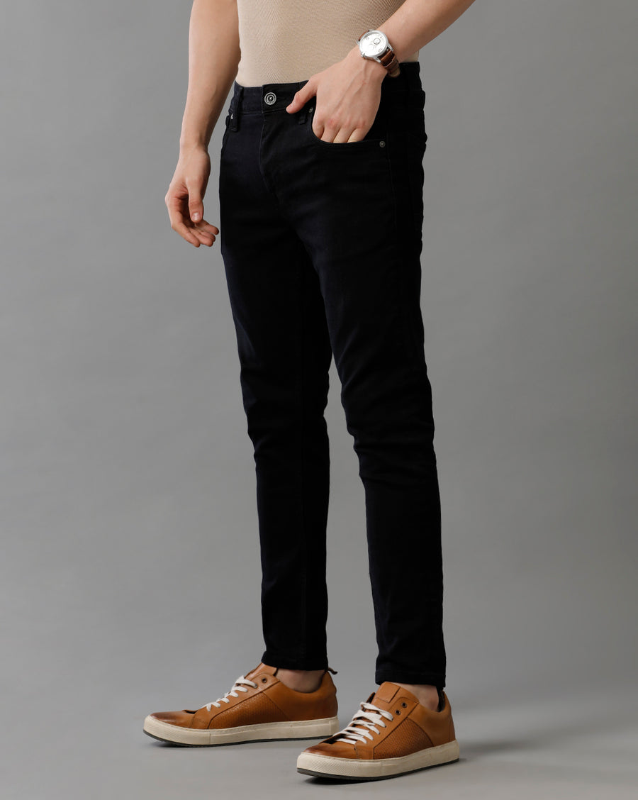 Indigo Track Cropped Skinny Jeans