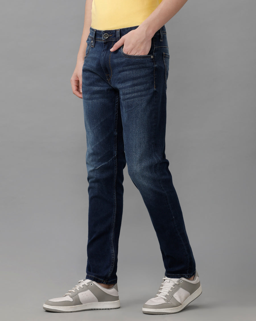 INDIGO TRACK SKINNY FIT JEANS