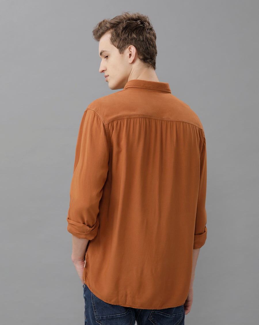 TOBACCO REGULAR FIT SHIRT