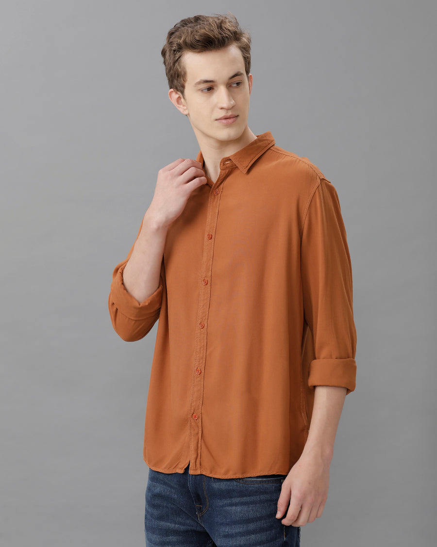 TOBACCO REGULAR FIT SHIRT