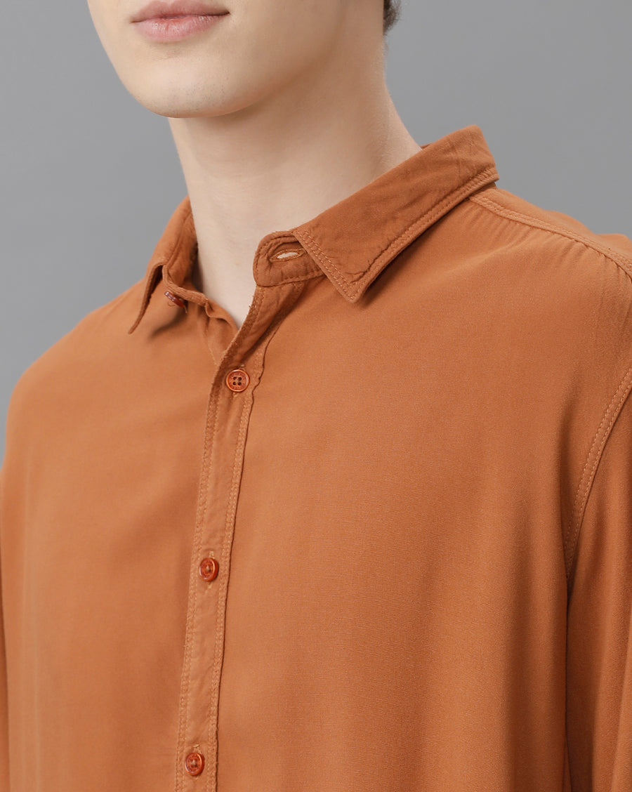 TOBACCO REGULAR FIT SHIRT