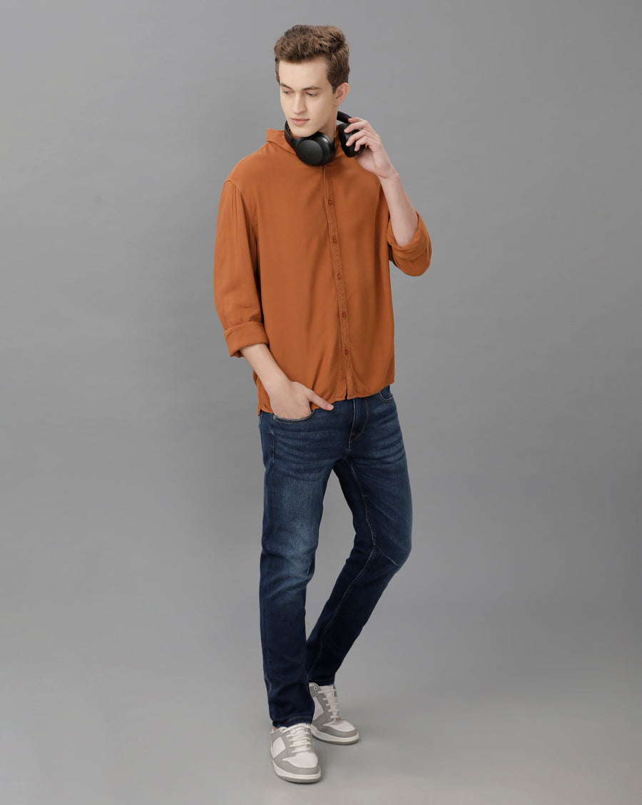 TOBACCO REGULAR FIT SHIRT