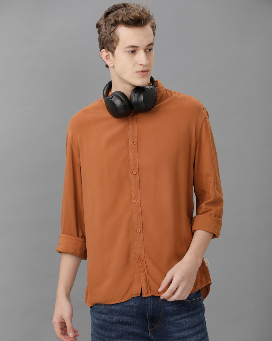 TOBACCO REGULAR FIT SHIRT