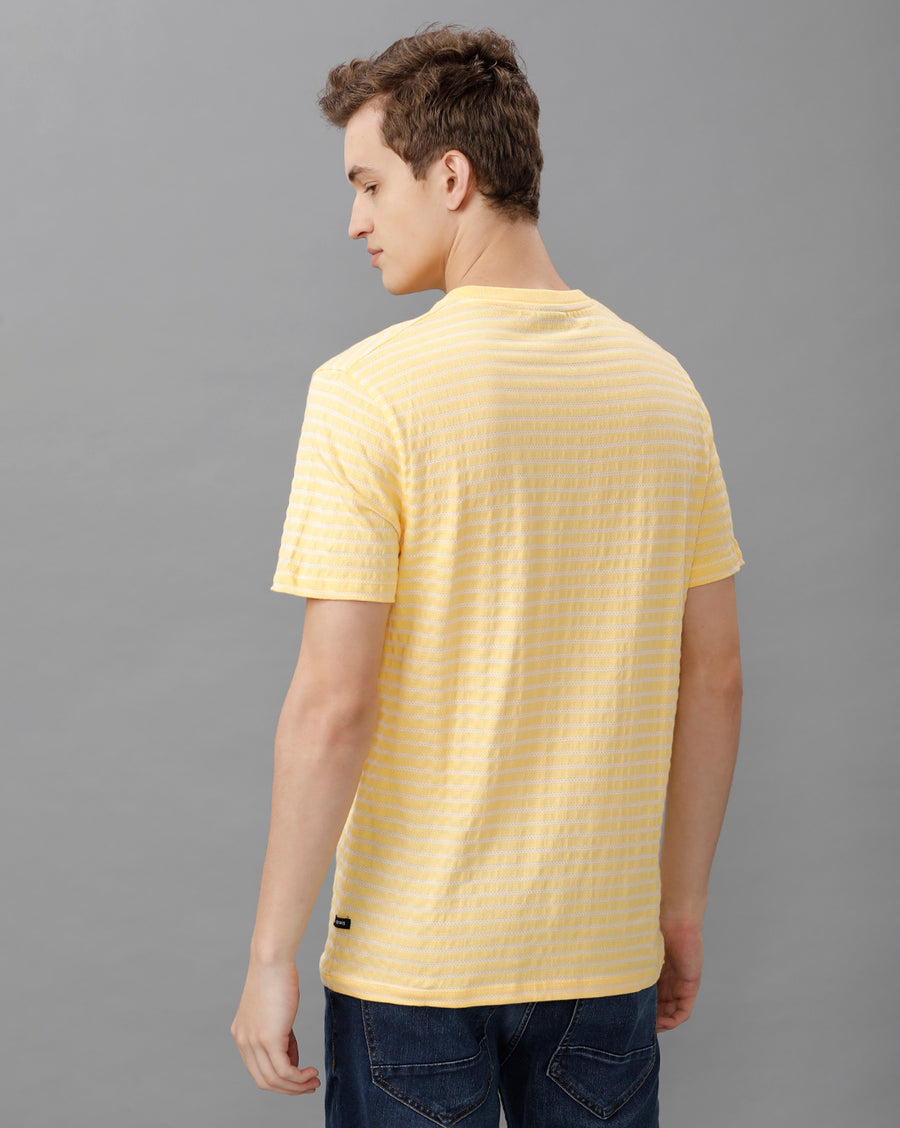 Banana white Regular Fit Cotton T-Shirt