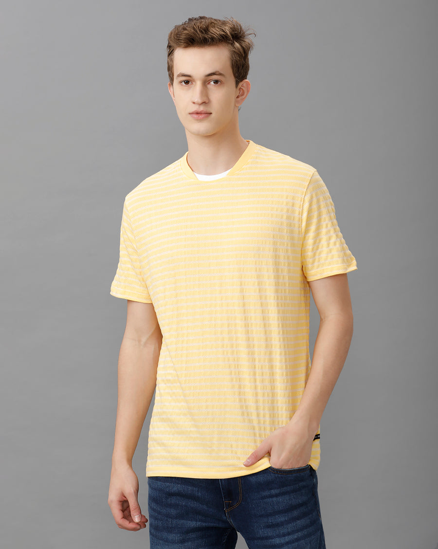 Banana white Regular Fit Cotton T-Shirt