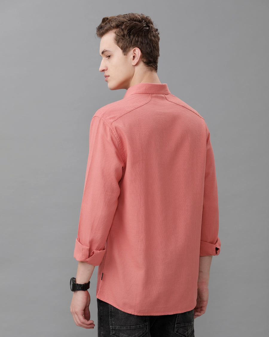 DUSTY PINK REGULAR FIT SHIRT