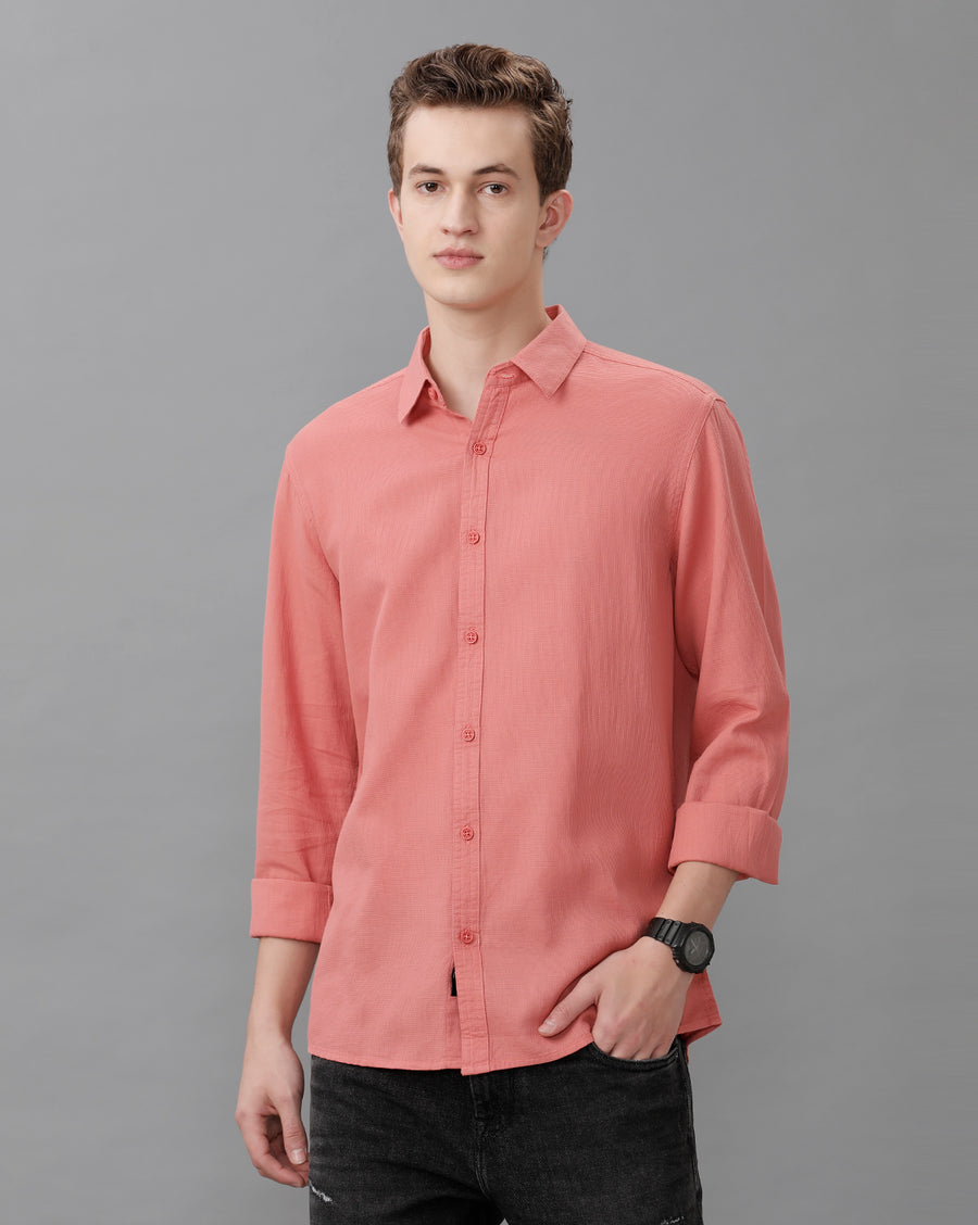 DUSTY PINK REGULAR FIT SHIRT