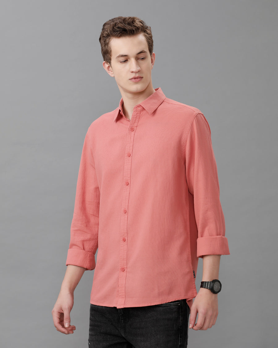 DUSTY PINK REGULAR FIT SHIRT