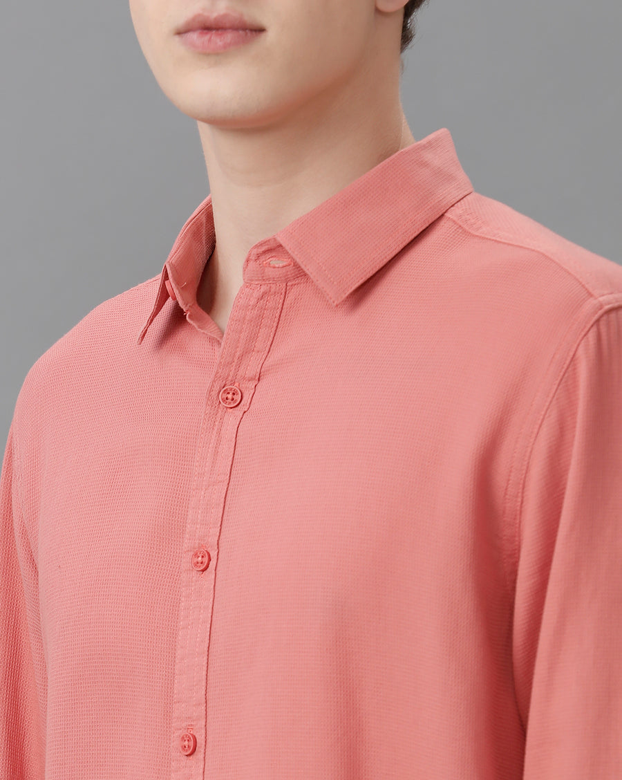 DUSTY PINK REGULAR FIT SHIRT